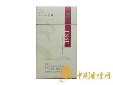 韩国进口esse香烟价格表 韩国esse香烟多少钱一盒